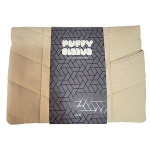 Puffy Sleeve Luxury Laptop Sleeve Case Beige Quilted Pouch UZBL Pillow Case‎